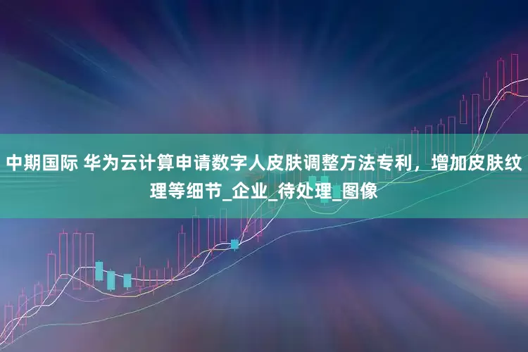 中期国际 华为云计算申请数字人皮肤调整方法专利，增加皮肤纹理等细节_企业_待处理_图像